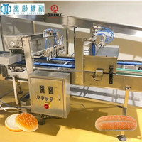 Machine automatique motorisée pour saupoudrer la pâte, étaler le sésame et les flocons d'avoine, en acier inoxydable, pour la garniture de pizzas, tortillas et pains.