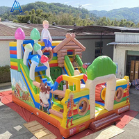 Videur gonflable de glissière de château de coup d'air de PVC de tissu d'Oxford pour les enfants