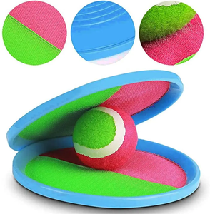 Set di Giochi con Pallone da Spiaggia Promozionale Unisex, Giochi di Lancio e Presa con Racchette in Plastica PP e Nylon per Bambini - Product Image 3