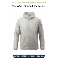 Veste coupe-vent pour homme, pliable, protection UV, capuche, nylon, spandex, coupe-vent, hydrofuge, respirante