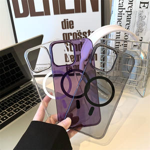 เคสใสแม่เหล็กสำหรับ Apple iPhone 17/16  วัสดุ PC ป้องกันรอยนิ้วมือ ใช้ได้กับ iPhone 15 14 Pro Max 13 - Product Image 1