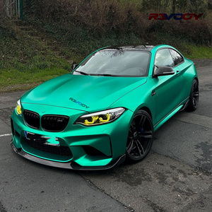 Ravooy Matte Satin Chrome Ngọc Lục Bảo Màu Xanh Lá Cây Mạ Vinyl Bọc Sơn Màng Bảo Vệ Với PVC Thay Đổi Chức Năng Cho Cơ Thể 1.52*17M - Product Image 3