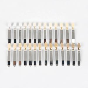 पेशेवर 3 डी पोर्सिलेन दंत दांत सफेद धातु मामले के साथ 27 रंग छाया गाइड - Product Image 3