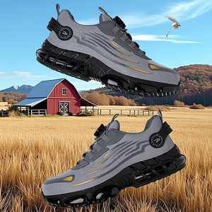 Chaussures de sécurité pour hommes Waliantile, bottes de travail indestructibles avec embout en acier anti-perforation et anti-écrasement, semelle intérieure en TPU - Product Image 6