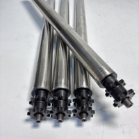 Rouleaux, pignons et tambours en acier inoxydable galvanisé pour lignes de production, disponibles sur mesure.