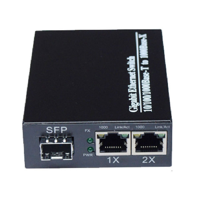 SFP Switch with 1/2/4/8 Ports 1.25G Plug and Play SC Interface Single Mode Fiber 1310/1550nm Wavelength 1-Year Warranty