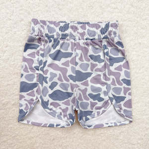 <span class=keywords><strong>Pantaloncini</strong></span> con stampa mimetica marrone verde scuro per ragazze elasticizzati mezza estate abbigliamento Casual Boutique-abbigliamento all'ingrosso per bambini - Product Image 2