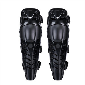 Genouillères de moto anti-choc en EVA épais, légères, respirantes, flexibles, ajustables avec fermeture auto-agrippante pour le cyclisme et les activités de plein air - Product Image 2