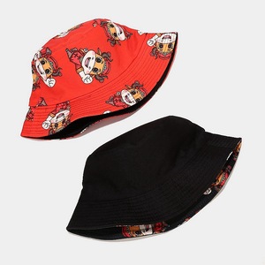 New Summer <strong>Bucket</strong> <strong>Hats</strong> with 8 Cartoon Pattern Prints <strong>Cheap</strong> and Versatile for Fishing Casual Outdoor Travel Use - Product Image 4