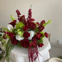 Boule de fleurs artificielles, rose multicolore, centre de table, décoration de mariage, décoration de table, décoration de la maison, vente en gros