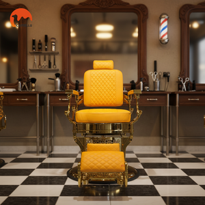 Chaise de salon de coiffure robuste pour hommes, réglable en hauteur, pivotante, mobilier de barbier, chaises de beauté de luxe, vente en gros - Product Image 2