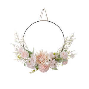 Guirlande de fleurs artificielles CallaFloral, hortensias mélangés, en mousse plastique, fil métallique, tissu, décoration murale pour mariage et maison - Product Image 5