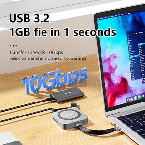 <span class=keywords><strong>USB</strong></span> magnetico <span class=keywords><strong>Hub</strong></span> <span class=keywords><strong>C</strong></span> <span class=keywords><strong>SSD</strong></span> M.2 <span class=keywords><strong>NVME</strong></span> PCIe custodia tipo-<span class=keywords><strong>C</strong></span> <span class=keywords><strong>Hub</strong></span> 9 In 1 adattatore multiporta per Laptop Docking Station con caricatore 100W PD - Product Image 4