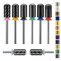 Elesecret - Broca de Carburo de Tungsteno para Manicura Rusa Personalizada, 4XC 5XC, para Limpiar Cutículas, para Uso en Salón