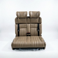 Siège de voiture inclinable en cuir avec ceintures de sécurité, pliable et confortable, pour camping-car, caravane, fourgonnette, bus