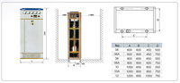 Armoire de Commutation Shenghua GGD IP40 LV pour la Transmission d'Énergie Électrique 380V/440V/690V, Construction Métallique avec Composants en Cuivre