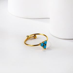 Anillos con Números Romanos Característicos, Acero Inoxidable, Chapado en Oro de 18k, Joyería para Mujer - Product Image 5