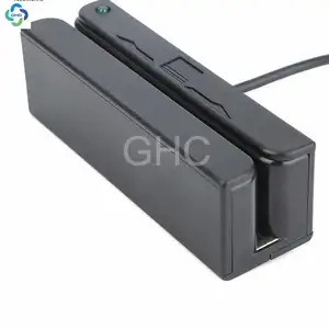 GHC Interface USB MSR90 tous les 3 pistes Lecteur de cartes à bande magnétique de petite taille