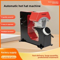 Presse à chaud automatique pour casquettes 3 en 1, machine d'impression de chapeaux avec différentes plaques chauffantes pour vêtements personnalisés et produits promotionnels