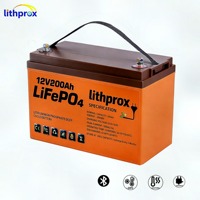 Nouvelle technologie LiFePO4, batterie électrique 12V200AH pour tricycle, charge équilibrée, poids léger, pour scooter pour personnes handicapées, RoHS CE