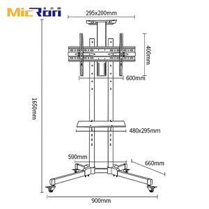 MCR-1500 carrello <span class=keywords><strong>TV</strong></span> Mobile da 32 ''-65'' da pollici regolabile in altezza da ufficio - Product Image 6