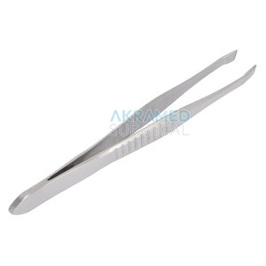 High Quality Stainless Steel Slanted Pointed Eyebrow <b>Tweezers</b> Wholesale with Spring Scissor for Beauty Use - Product Image 5