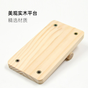 Plataforma de madera maciza para jaula de hámster, rectangular, duradera, suministros para animales pequeños - Product Image 3