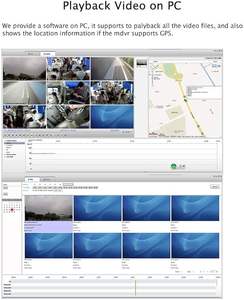 ชุดบันทึกวิดีโอสดในรถยนต์ <span class=keywords><strong>4</strong></span> ช่องทาง ความจุ 256GB ความละเอียด 1080p AHD MDVR พร้อมกล้องสำรองแบบ HD สำหรับรถบัส รถบรรทุก และรถยนต์ พร้อมจอภาพ - Product Image 6