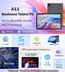 11 Inch Siêu Mỏng Máy Tính Bảng 8G RAM 256GB Lưu Trữ <span class=keywords><strong>Dual</strong></span> <span class=keywords><strong>Sim</strong></span> 4G Cuộc Gọi Điện Thoại <span class=keywords><strong>Android</strong></span> Máy Tính Bảng PC Cho Doanh Nghiệp Chơi Game - Product Image 3