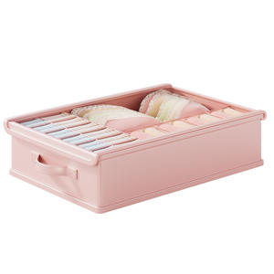 กล่องจัดระเบียบเสื้อผ้า Snh1102 รูปทรงสี่เหลี่ยม พับได้ มีช่องแบ่งสำหรับเก็บชุดชั้นใน ถุงเท้า และอื่นๆ - Product Image 1