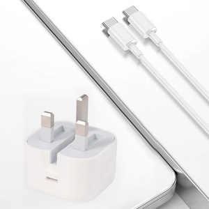 <span class=keywords><strong>Adaptador</strong></span> de Corriente Plegable USB C de <span class=keywords><strong>20W</strong></span> con Enchufe del Reino Unido para Cargador, Cable de Carga Rápida, <span class=keywords><strong>Adaptador</strong></span> de Cargador <span class=keywords><strong>Apple</strong></span> para iPhone 16 - Product Image 3