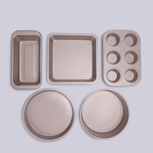 Grande Stampo Rettangolare Antiaderente Ecologico in Acciaio al Carbonio a Fondo Aperto per Torte e Pizza, 6 Cavità, 1 Pezzo - Product Image 1