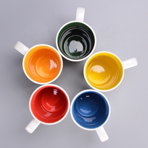 eramic Coffee Mug Tea Cup for Office and Home White Ceramic Sublimation Coffee Mug with Mix Colors Inside - Product Image 5