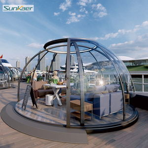 Livraison rapide en aluminium polycarbonate verre étanche boîtier extérieur tentes Igloo maison pour pool house dôme <span class=keywords><strong>piscine</strong></span> - Product Image 3