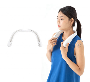 Ventilador personal recargable de <span class=keywords><strong>aire</strong></span> <span class=keywords><strong>acondicionado</strong></span> sin aspas de cuello portátil Mini ventilador de cuello de refrigeración manos libres para exteriores - Product Image 3
