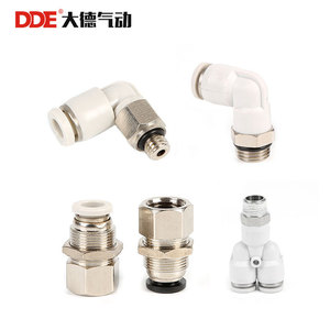 ข้อต่อลมแบบเร็ว Dde Pneumatics รุ่น PC 8-02 เกลียว M5 แบบตรง สำหรับระบบลม - Product Image 2