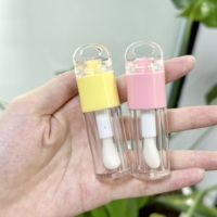 Fabricant de tubes à gloss à lèvres avec boîtes, personnalisation de votre propre logo, impression de logo sur bouteille en plastique, étiquette privée professionnelle