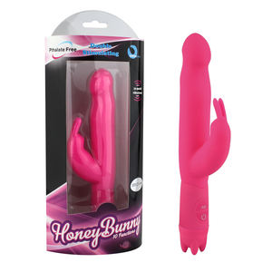 Vibratore Honey Bunny a 10 Funzioni in Silicone e ABS, Impermeabile, Giocattolo Sessuale Femminile con Pulsazioni Multi-Velocità e Dildo a Gradazione - Product Image 3
