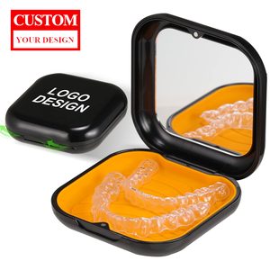 Estuche de Almacenamiento para Retenedores de Ortodoncia 0717, Personalizado, con Espejo, Transparente, para Alineadores Dentales, Regalo, Cuidado Bucal, Silicona, ABS - Product Image 1