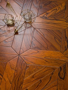 Plancher en bois d'ingénierie en teck européen Chêne massif Noyer noir pour parquet de salon Parquet en bois - Product Image 2