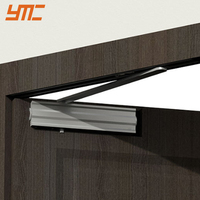 Ferme-porte automatique YMC au design moderne, fermeture douce, vitesse réglable, action à ressort réversible, en alliage d'aluminium, pour portes en bois