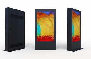 Affichage numérique extérieur 4K premium de 55 pouces avec écran tactile <span class=keywords><strong>et</strong></span> CMS 2500 nits IP65 pour les hôtels <span class=keywords><strong>et</strong></span> centres commerciaux de Dubaï - Product Image 3