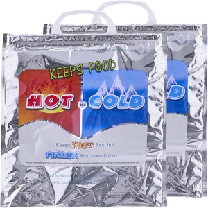 Hot and Cold Insulated Bags for Food Delivery Grocery Shopping Bags Food Storage for Hot and Cold Food for Travel Cooler Bag - Product Image 1
