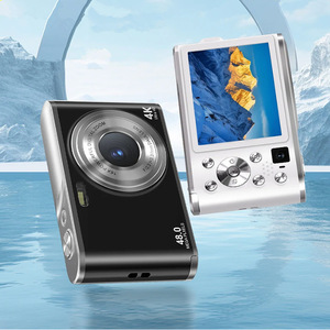 กล้องดิจิตอล DC306 HD แบบสองเลนส์ รุ่นเรโทร สำหรับเซลฟี่ ความละเอียด 48MP 4K Ultra HD พกพาสะดวก เหมาะสำหรับการเดินทาง พร้อมเซ็นเซอร์ CCD - Product Image 1