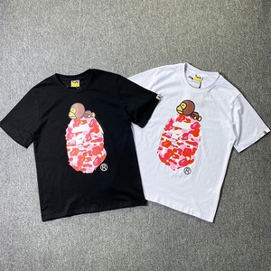เสื้อยืดลายการ์ตูนลิงพรางตัวสไตล์ญี่ปุ่น แขนสั้น ผ้าฝ้ายแท้ 220 กรัม ใส่สบาย ระบายอากาศได้ดี เหมาะสำหรับฤดูร้อน สไตล์ลำลอง - Product Image 2
