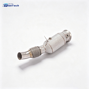 Tubería de Escape Turbo Flow Tech para N20 320i/328i/420i/428i F30/F32/F36 2.0L Twin Scroll, 1.5mm de Espesor, Acero Inoxidable Pulido Espejo - Product Image 5
