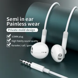 Oem son tasarım 3.5Mm kablolu kulaklık 3.5Mm kablolu mikrofonlu kulaklıklar ve ses kontrolü