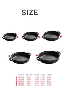 Cast Iron Pizza <strong>Pan</strong> - Pre-Seasoned Nonstick, Oven &amp; <strong>Grill</strong> Safe, Retains Heat for Crispy Crust, Dishwasher Friendly - Product Image 3