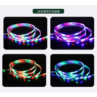 Bande de Lumières LED Intelligente RGB/Blanc/Blanc Chaud 5M, Tira Luces, Alimentation USB 5V Découpable pour Décoration de Chambre, Fête et Rétroéclairage TV
