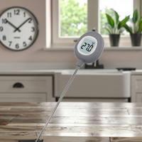 Termómetro de cocina LCD digital, medidor de temperatura de cocina y horno de plástico, artículos esenciales para el hogar